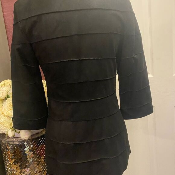 Glabor genuine leader 3/4 sleeve evening jacket, S - Picture 9 of 13